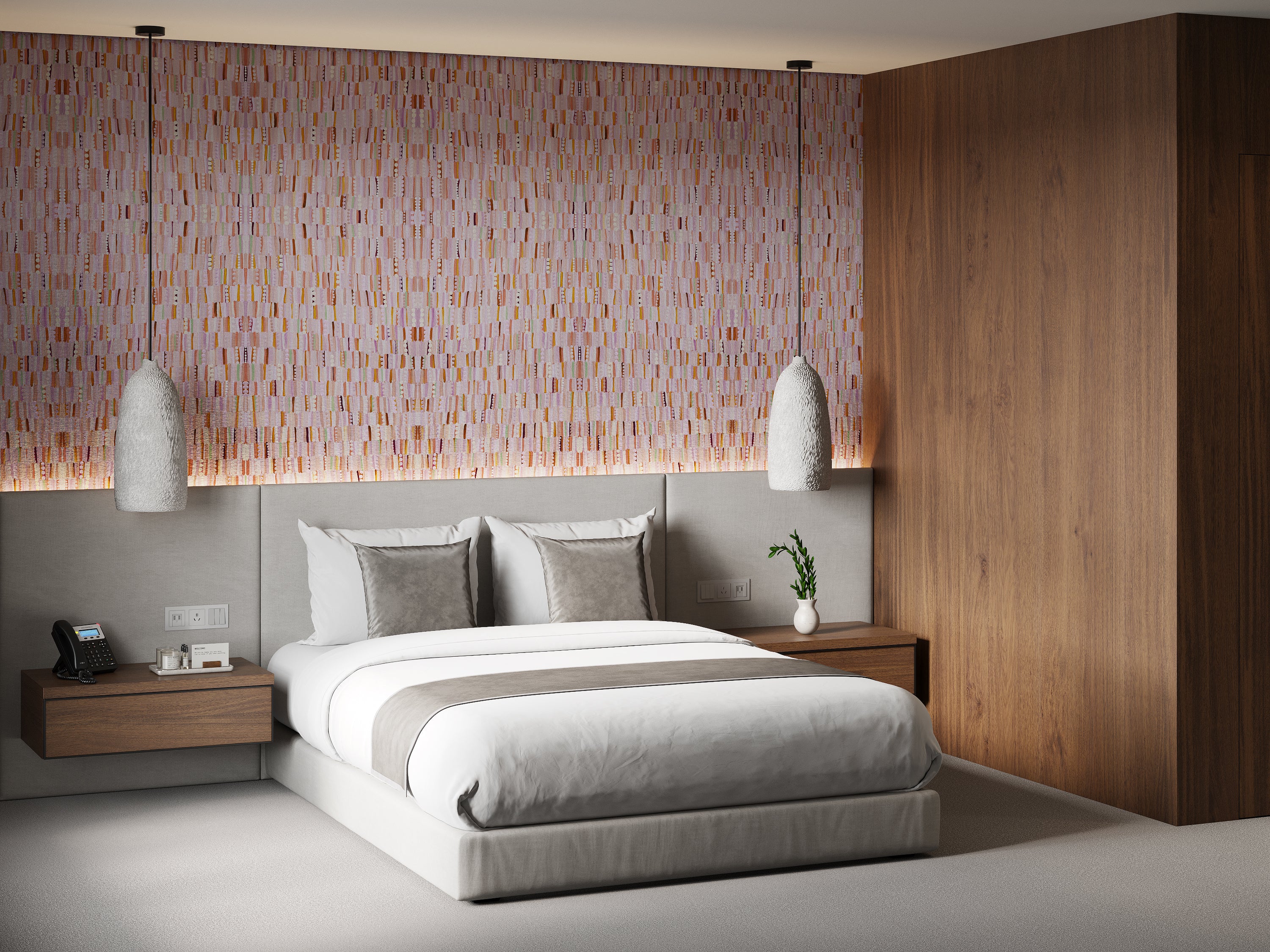 Golden Yaraay Shower II- Type II Vinyl Wallpaper