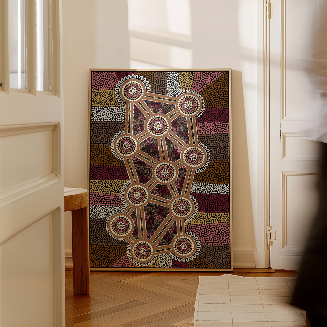 Colours of Country (brown,gold) Print