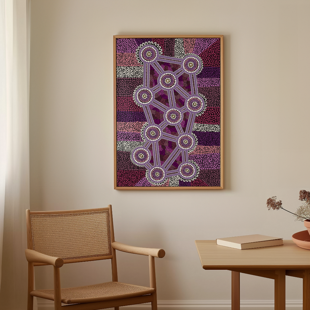 Colours of Country (purple) Print