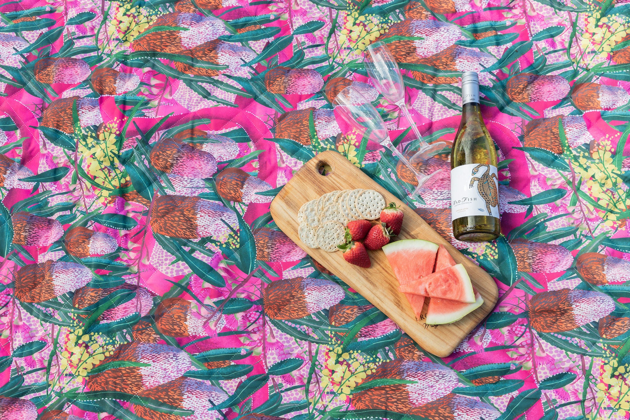 Picnic Rug-Native Flowers