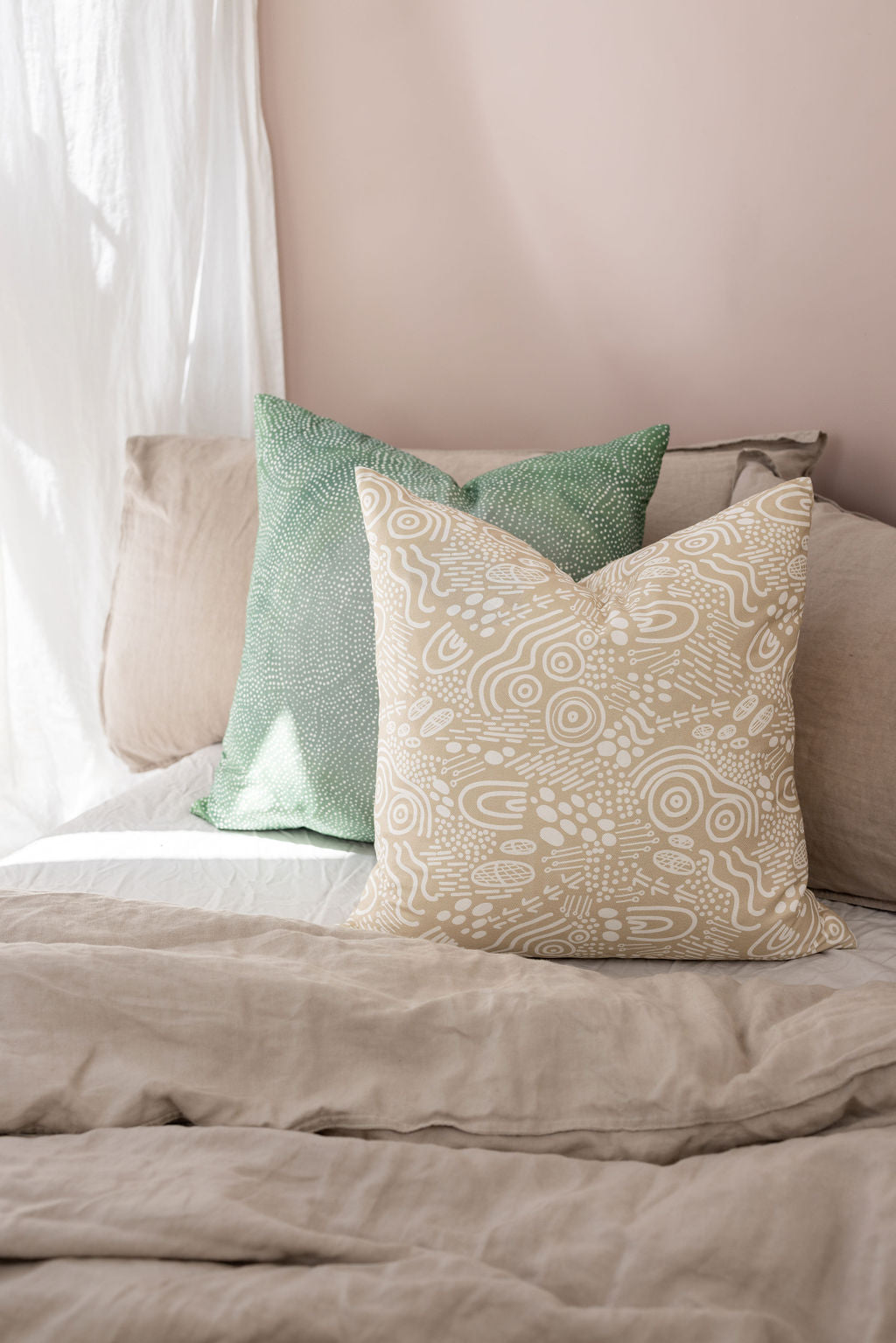 Landscapes Cushion-Tan