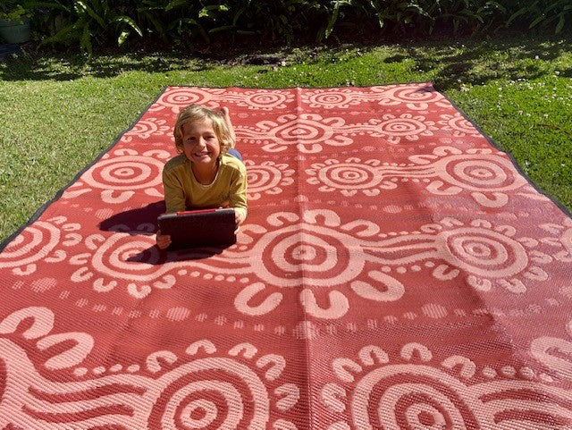 Coastal People Recycled mat (Coral) | EMRO Designs