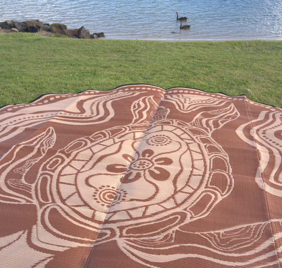 Turtle Recycled Mat (Brown)