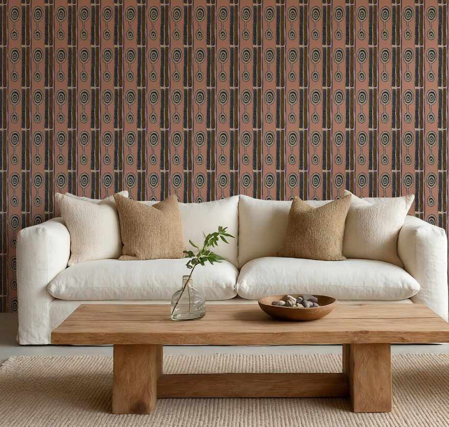 Sit Gather Weave Wallpaper