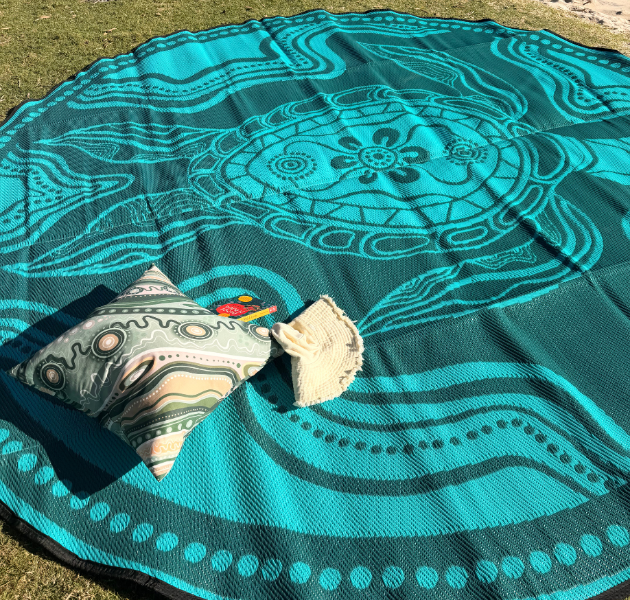 Turtle Recycled Mat (Green)