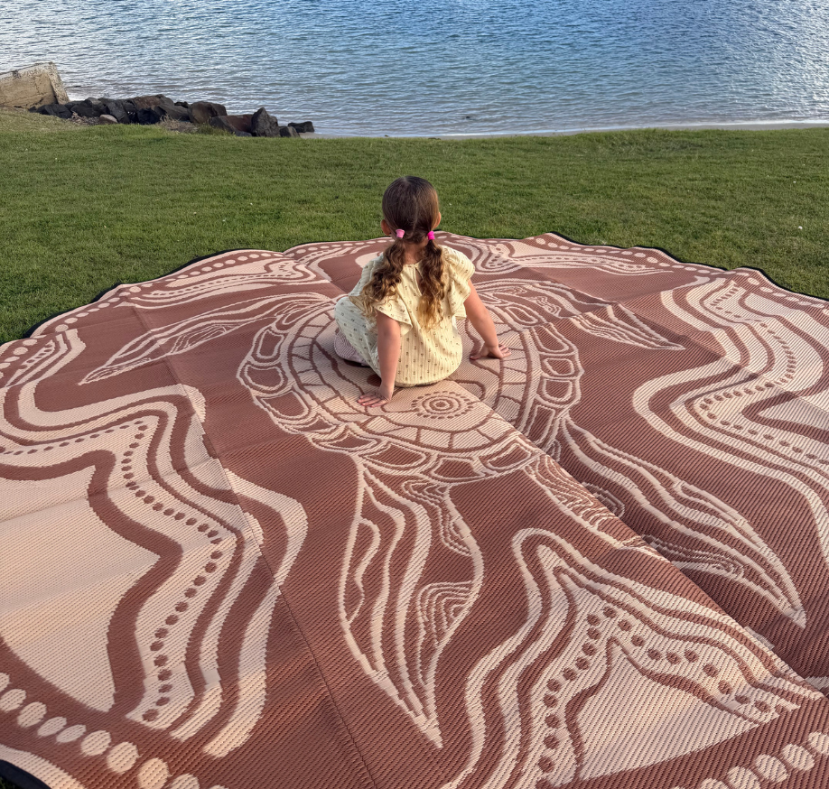 Turtle Recycled Mat (Brown)