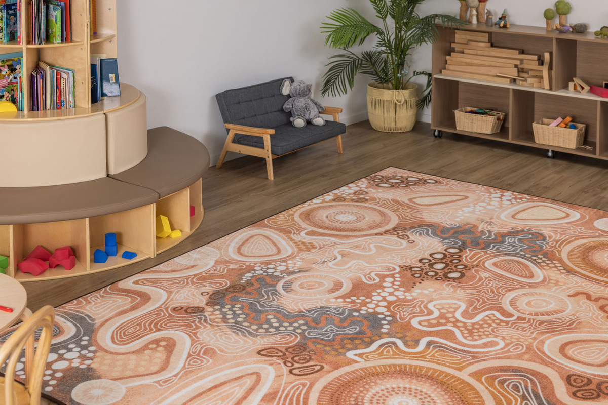 2x3m Rug 'Wajunbihn Jagun'- Mother Country 2x3m Rug | EMRO Designs