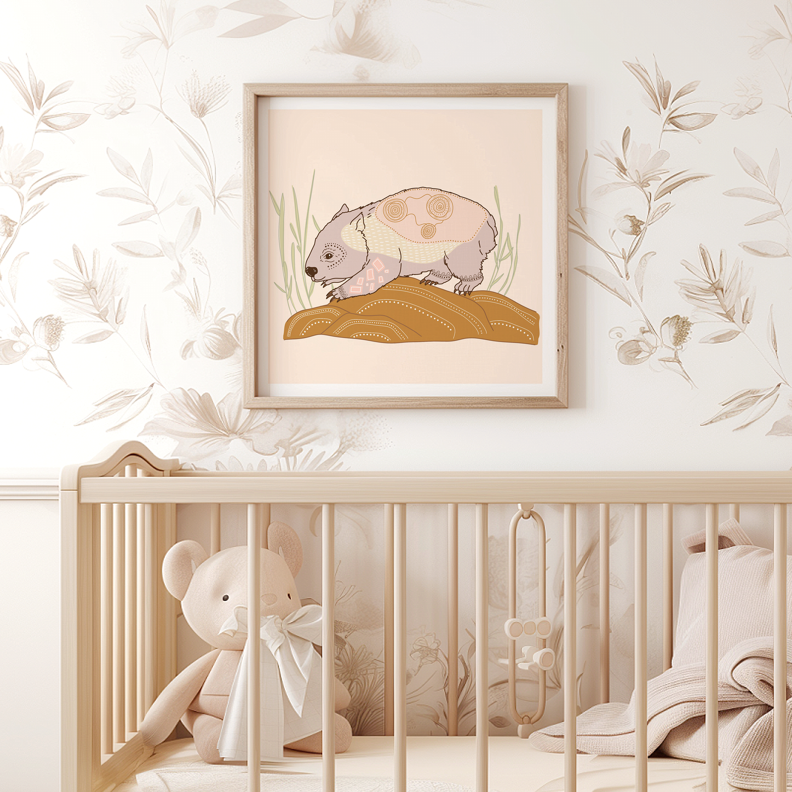 Wombat Art Print