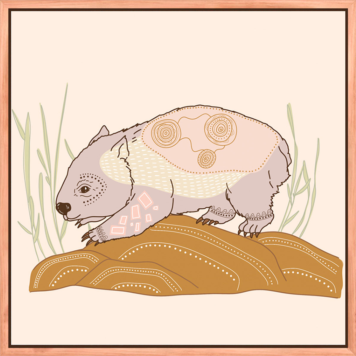 Wombat Art Print