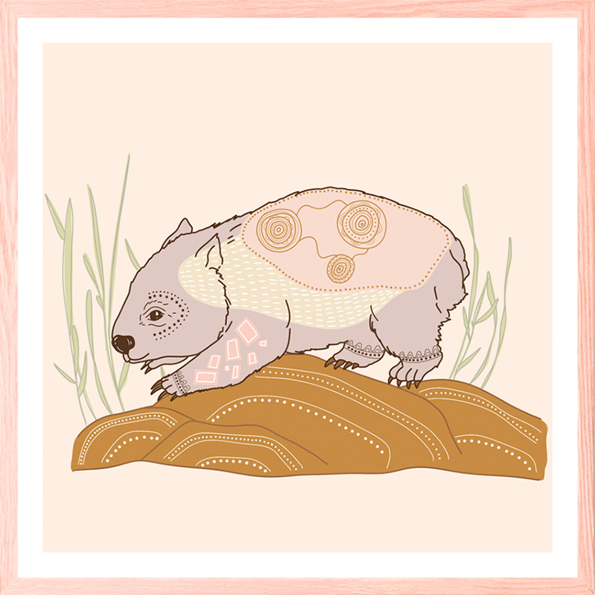 Wombat Art Print