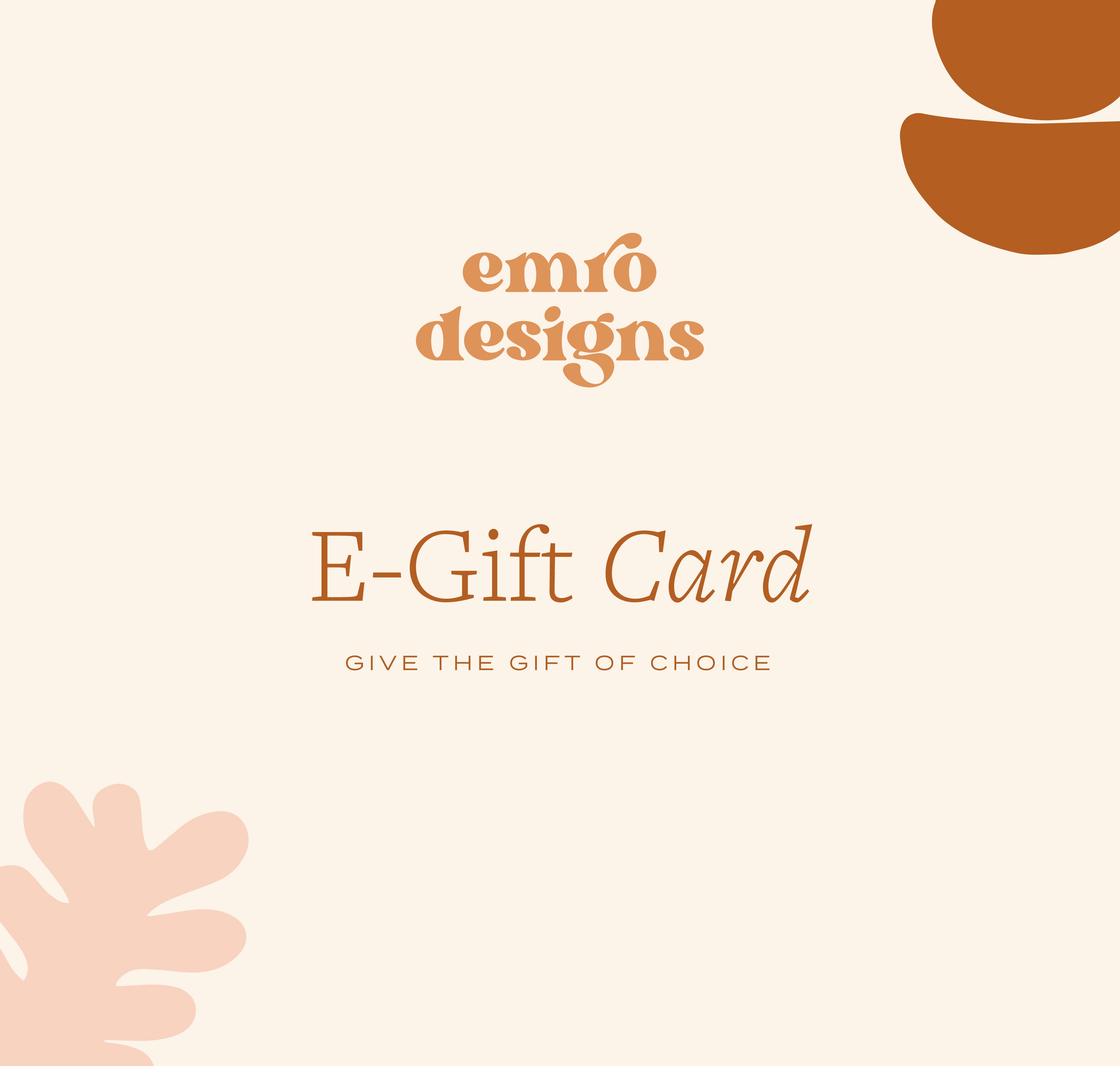 EMRO Designs Gift Card