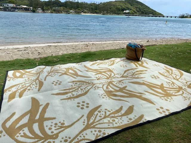 Mustard Wattle 2x3m Recycled Mat | EMRO Designs